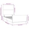 vidaXL Bettgestell mit Kopfteil Cappuccino-Braun 90x200 cm Kunstleder