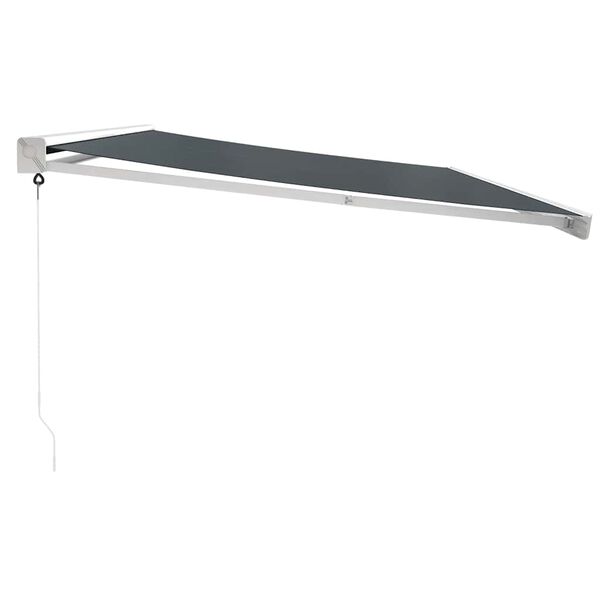 vidaXL Markise Einziehbar Anthrazit 5x3 m Stoff und Aluminium