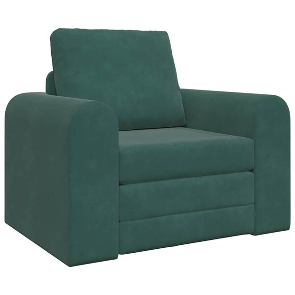 vidaXL Schlafsofa Dunkelgr&uuml;n 98 x 71 x 83 cm Samt