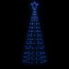 vidaXL LED-Weihnachtsbaum mit Erdspie&szlig;en 220 LEDs Blau 180 cm