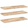vidaXL Schweberegale 3 Stk. 80x30x2 cm Massivholz Akazie Unbehandelt