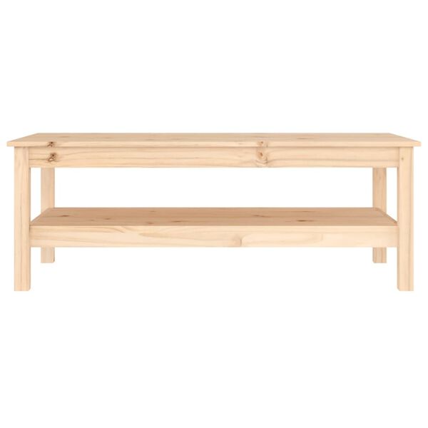 vidaXL Couchtisch 110x50x40 cm Massivholz Kiefer