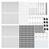 vidaXL Zaunpfosten Silber 100 x 1,4 m (50 mm Maschen) Stahl