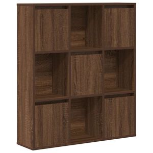 vidaXL B&uuml;cherregal Braun Eichen-Optik 89x24x101,5 cm Holzwerkstoff