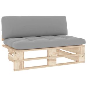 vidaXL Outdoor-Mittelsofa Paletten Impr&auml;gniertes Kiefernholz