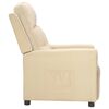 vidaXL Aufstehsessel Creme Stoff