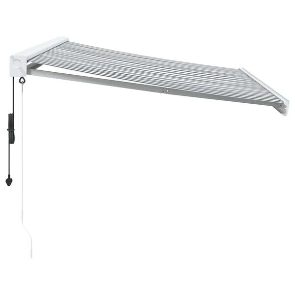 vidaXL Markise Einziehbar Anthrazit und Wei&szlig; 3x2,5 m Stoff & Aluminium