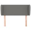 vidaXL Kopfteil mit Ohren Dunkelgrau 93x23x78/88 cm Stoff