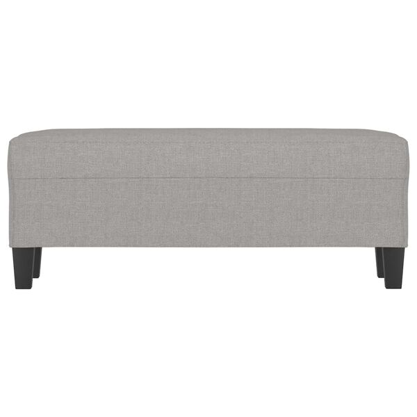 vidaXL Sitzbank Hellgrau 100x35x41 cm Stoff