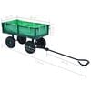 vidaXL Gartenwagen Grün 250 kg