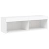 vidaXL TV-Schrank mit LED-Leuchten Wei&szlig; 100x30x30 cm