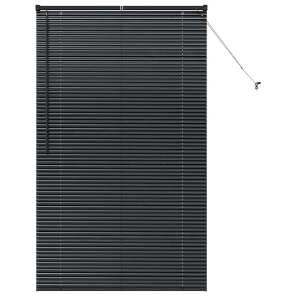 vidaXL Balkenjalousien Schwarz 175 x 105 cm Aluminium