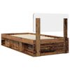 vidaXL Bettrahmen Altholz 90 x 200 cm Massives Kiefernholz