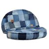 vidaXL Pouf Rund 100x20 cm Denim Patchwork