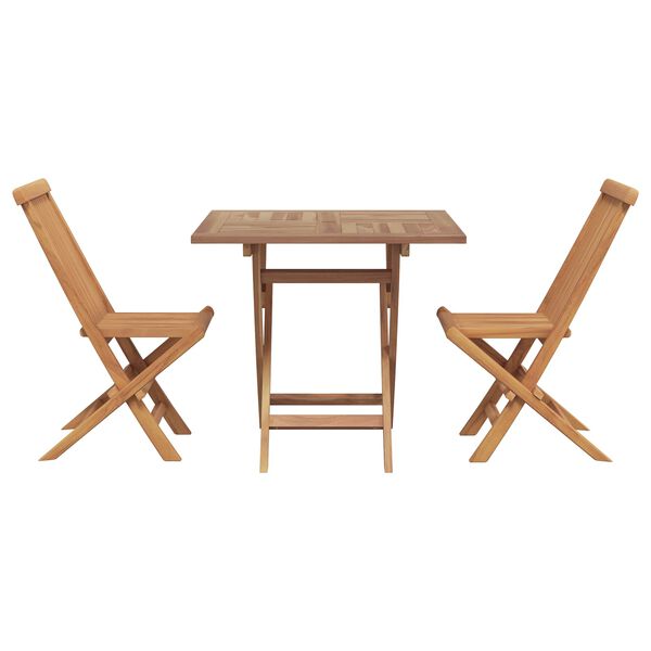 vidaXL Garten Essgruppe 3 pcs Braun Massivholz Akazie