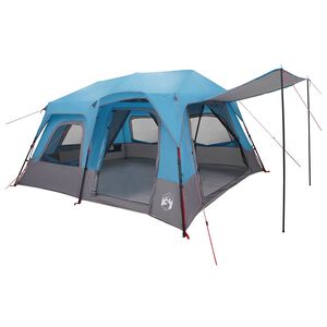 vidaXL Sofort Zelt 8 Personen Blau 185T Polyester mit PU-Beschichtung