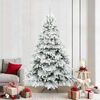 vidaXL K&uuml;nstlicher Weihnachtsbaum mit 300 LEDs Wei&szlig; 210 cm PE und PVC