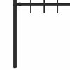 vidaXL Spie&szlig;zaun Schwarz 200 x 130 cm Pulverbeschichteter Stahl