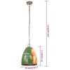 vidaXL H&auml;ngelampe Industrie-Stil 25 W Mehrfarbig Rund 32 cm E27