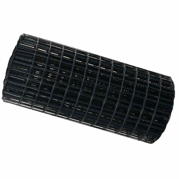 vidaXL Eurozaun Grau 0,4 x 25 m PVC-beschichtetes Eisen