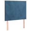 vidaXL Bettgestell ohne Matratze Dunkelblau 120x200 cm Samt