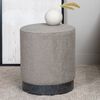 Venture Home Hocker Benji 35x35x42,5 cm Teddy Schwarz und Greige