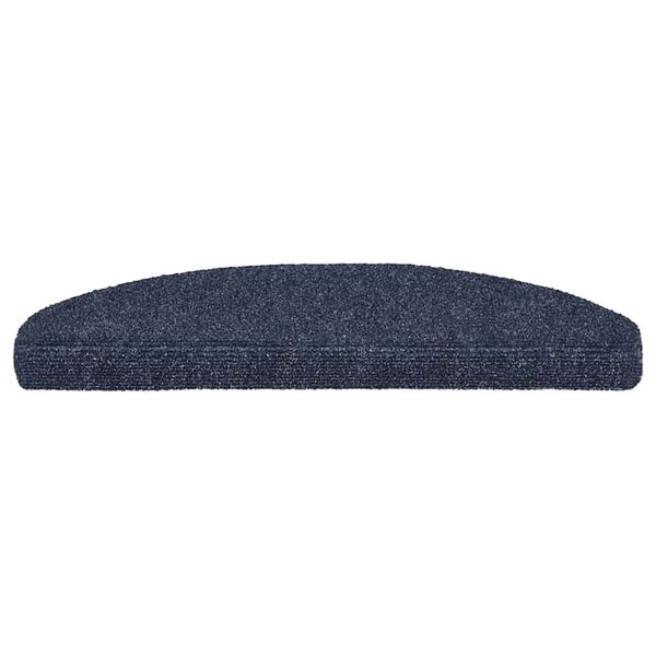 vidaXL Stufenmatten Selbstklebend 5 Stk. 65x21x4 cm Blau Halbrund Gro&szlig;