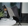 Lesli Living Butterfly-Sessel Buffalo 75x75x87 cm Schwarz