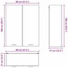 vidaXL H&auml;ngeschrank mit Speicher Schwarz Eichen-Optik 80 x 31 x 100 cm