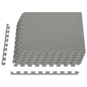 vidaXL Pool Bodenschutzmatte 6 stk. Grau 2,16 m&sup2; EVA-Schaum
