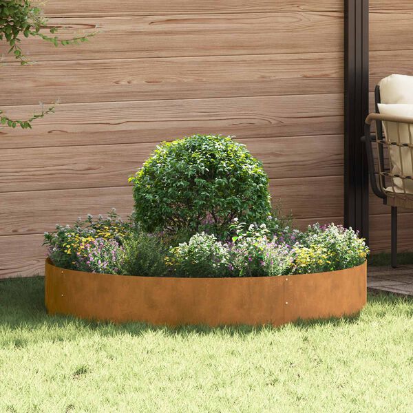 vidaXL Garten-Pflanzgefäß 5 pcs Braun 120 x 120 x 20 cm