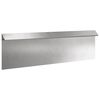 vidaXL Schneckenzaun 16 stk. 100 x 3,5 x 25 cm Edelstahl Silber