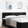 vidaXL Kopfteil mit Kopfteil Schwarz 180 cm Kunstleder