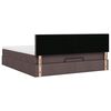 vidaXL Ottoman-Bett mit Matratze Dunkelbraun 180x200 cm Stoff
