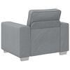 vidaXL Sofa 3 pcs Hellgrau Leinenmischgewebe
