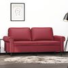 vidaXL 2-Sitzer-Sofa Weinrot 140 cm Kunstleder