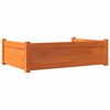 vidaXL Hundebett Wachsbraun 95,5x65,5x28 cm Massivholz Kiefer