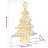 vidaXL Weihnachtsbaum mit 120 LEDs Warmwei&szlig; 120 cm Haustier