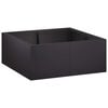 vidaXL St&uuml;tzmauer 4 stk. 100 x 100 x 30 cm Stahl Schwarz