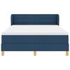 vidaXL Boxspringbett mit Matratze mit Kopfteil Blau 140 x 200 cm Stoff