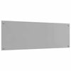 vidaXL K&uuml;chenr&uuml;ckwand 2 pcs Hellgrau 120 x 40 cm Geh&auml;rtetes Glas