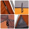 vidaXL Kuppel-Campingzelt 4 Personen Grau und Orange Quick Release