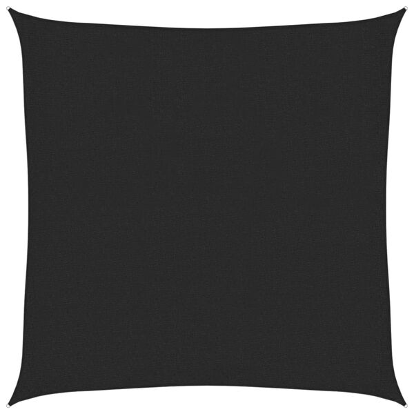 vidaXL Sonnensegel 160 g/m&sup2; Schwarz 3,6x3,6 m HDPE