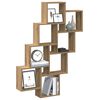 vidaXL W&uuml;rfelregal Artisan-Eiche 90x15x119,5 cm Holzwerkstoff