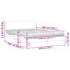vidaXL Bett mit Matratze "Dover" Dunkelbraun 160x200 cm Stoff