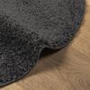 vidaXL Teppich Shaggy Hochflor Modern Anthrazit &Oslash; 160 cm