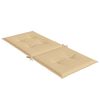 vidaXL Hochlehner-Auflagen 6 Stk. Melange Beige 120x50x4 cm Stoff