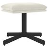 vidaXL Fu&szlig;hocker Cremewei&szlig; 60x60x36 cm Samt