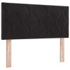 vidaXL Boxspringbett mit Matratze Schwarz 120 x 190 cm Samt