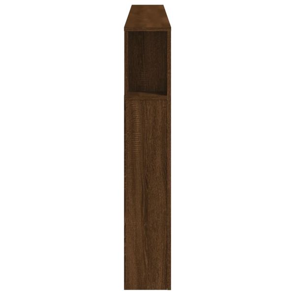 vidaXL LED-Kopfteil Braun Eichen-Optik 200x18,5x103,5 cm Holzwerkstoff